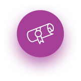 icon magenta diploma
